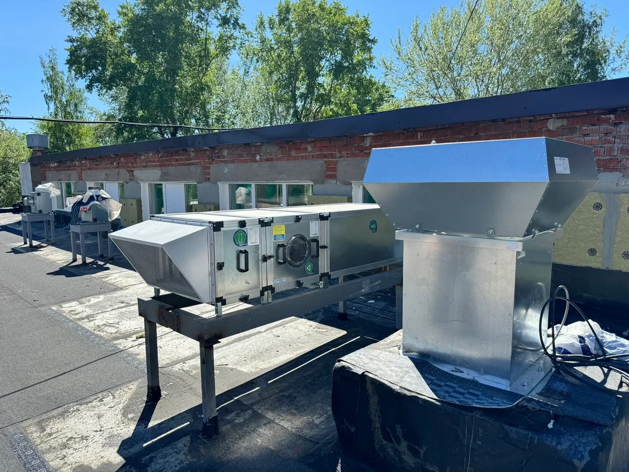 Система вентиляции для пищеблока больницы 