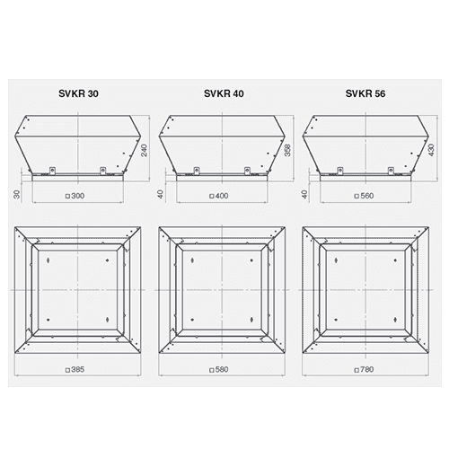 СВОК SVKR 560/40-4Е Крышный вентилятор 
