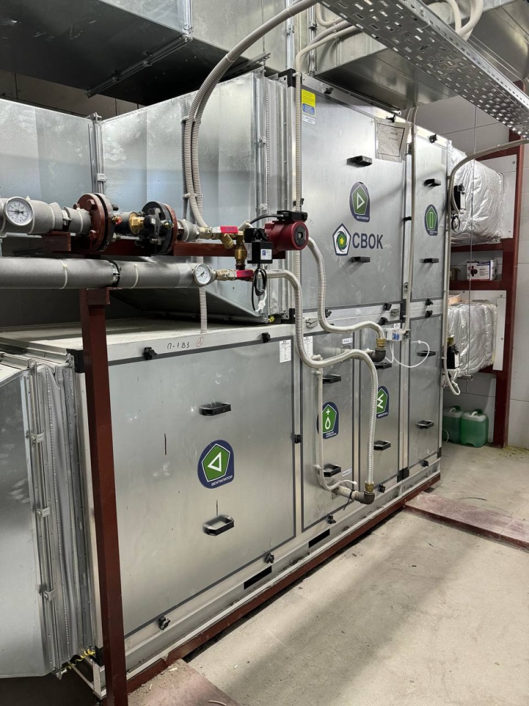 Приточные установки с резервным вентилятором общепромышленного исполнения производительностью более 33 000 м³/ч