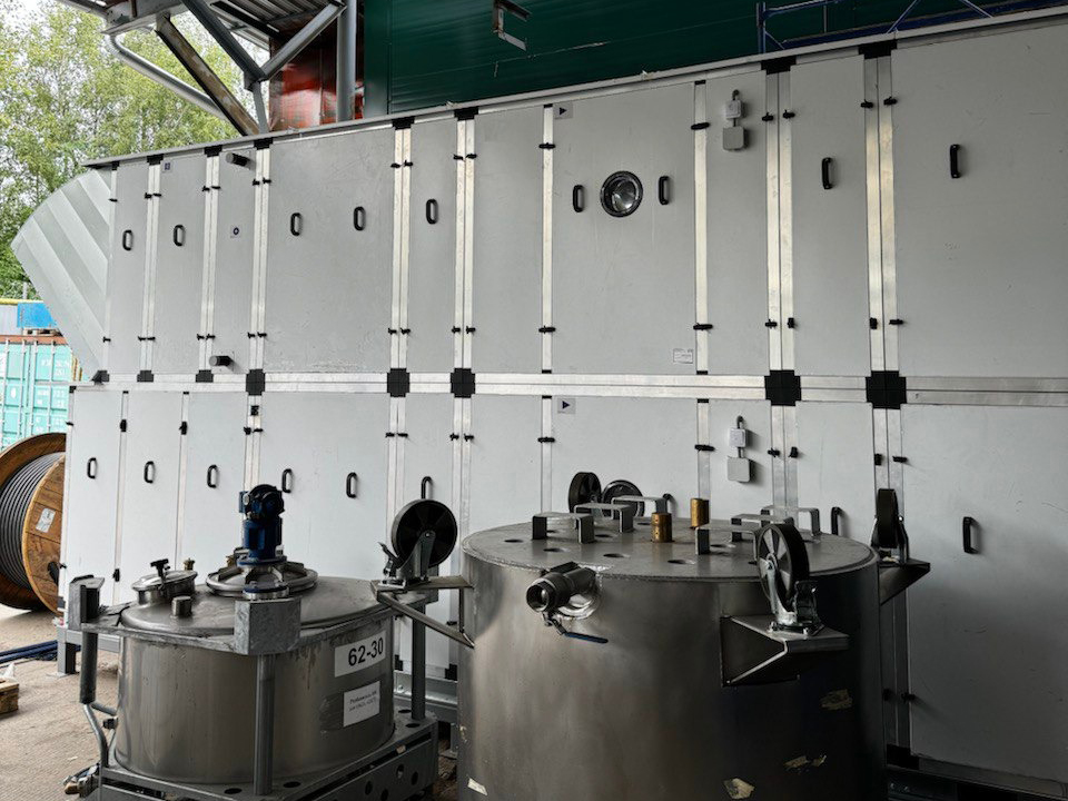 Установка вентиляции приточного типа для производственного цеха Установка вентиляции приточного типа для производственного цеха