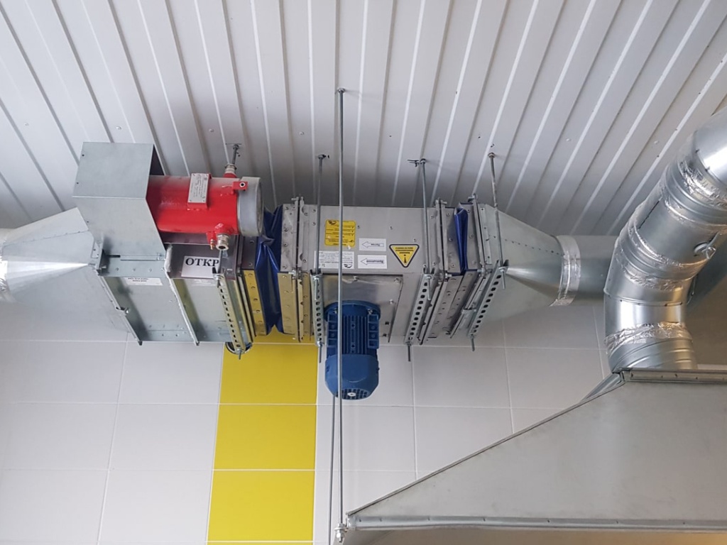 Система дымоудаления для детского сада, в состав которой входят вентиляторы дымоудаления Система дымоудаления для детского сада, в состав которой входят вентиляторы дымоудаления
