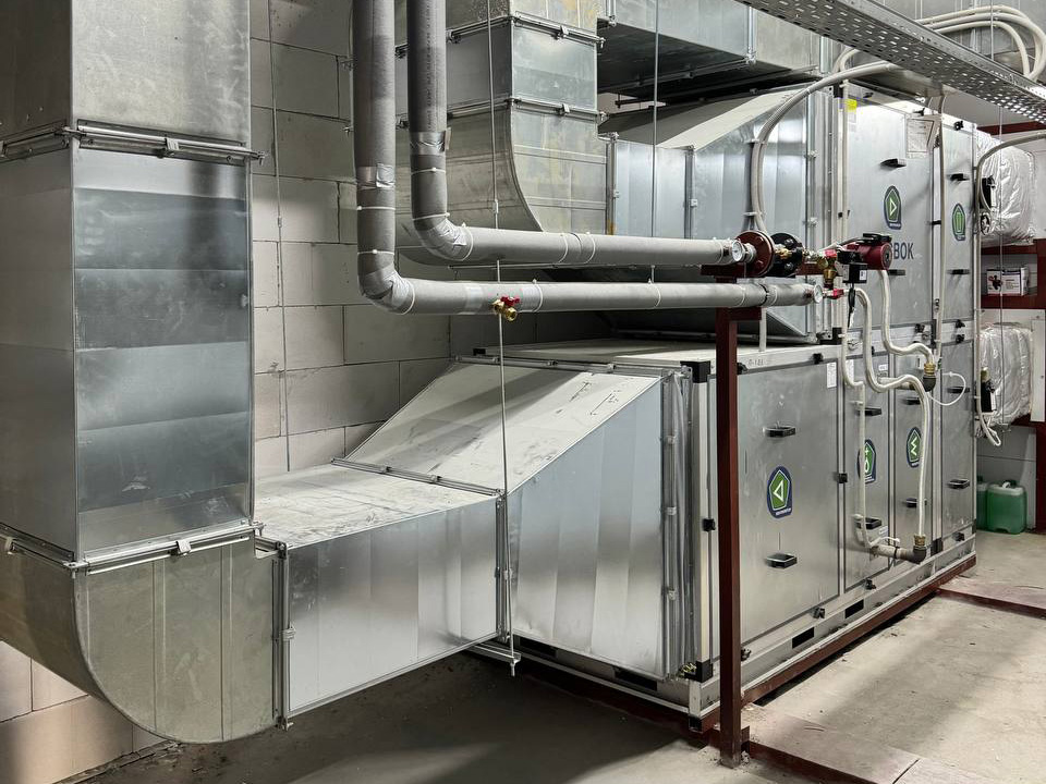 Установки приточного типа для вентиляции торгового центра Установки приточного типа для вентиляции торгового центра